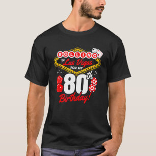Camiseta Aniversário de Las Vegas - Rolando em Vegas - 80 d