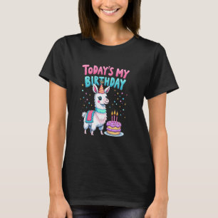 Camiseta Aniversário de Lhama Adorável