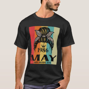 Camiseta Aniversário De Maio De 1986