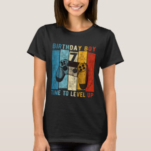 Camiseta Aniversário de Menino de 7 Anos 7 Hora de Subir de