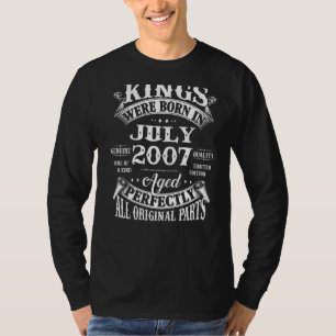 Camiseta Aniversário De Mens 15 Para Nascer De Reis Em Julh