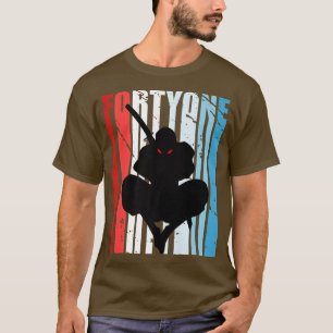 Camiseta Aniversário de Mens Retro 41ruas para Ninja Men Sa