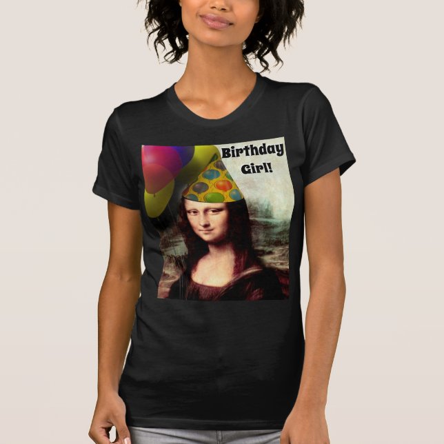 Camiseta Aniversário de Mona Lisa (Frente)