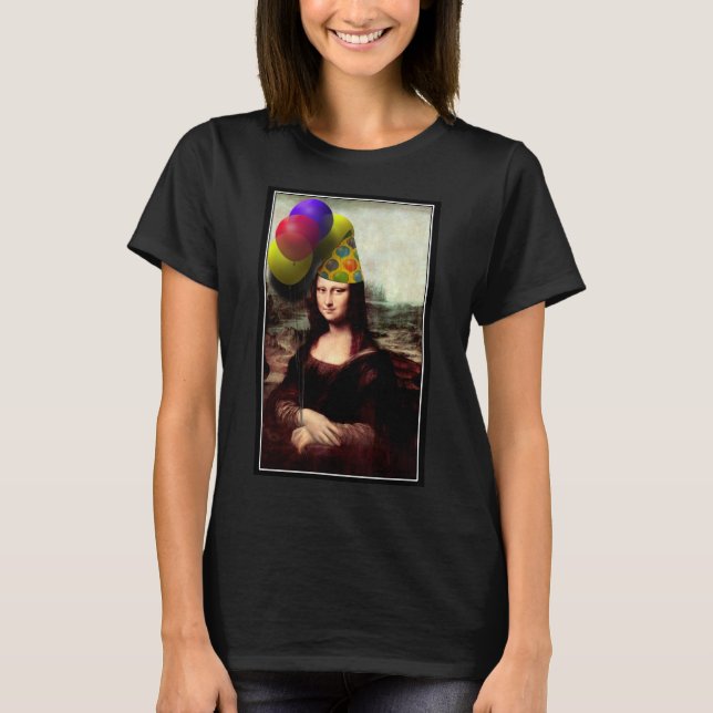 Camiseta Aniversário de Mona Lisa (Frente)