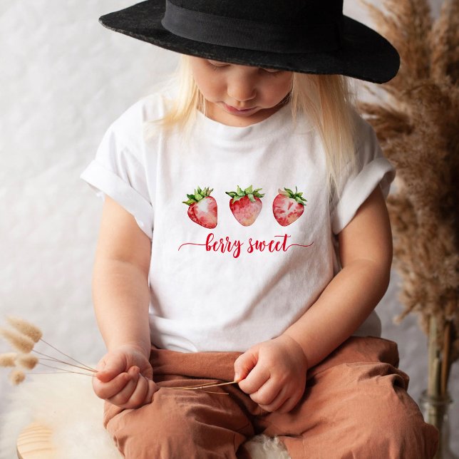 Camiseta Aniversário de Morango Doce de Frutas (Criador carregado)