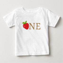Camiseta Aniversário de Morango Primeiro 1º