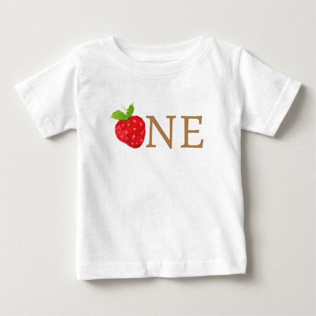 Camiseta Aniversário de Morango Primeiro 1º (Frente)