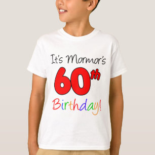 Camiseta Aniversário de Mormor o 60th