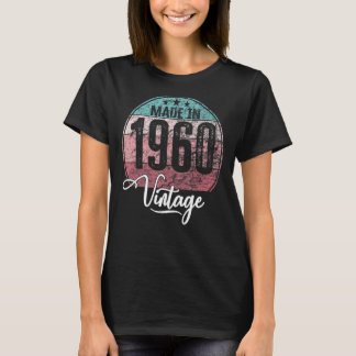 Camiseta Aniversário de nascimento de 1960 aniversário