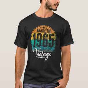 Camiseta Aniversário de nascimento de 1965 aniversário