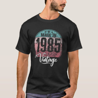 Camiseta Aniversário de nascimento de 1985 aniversário no d