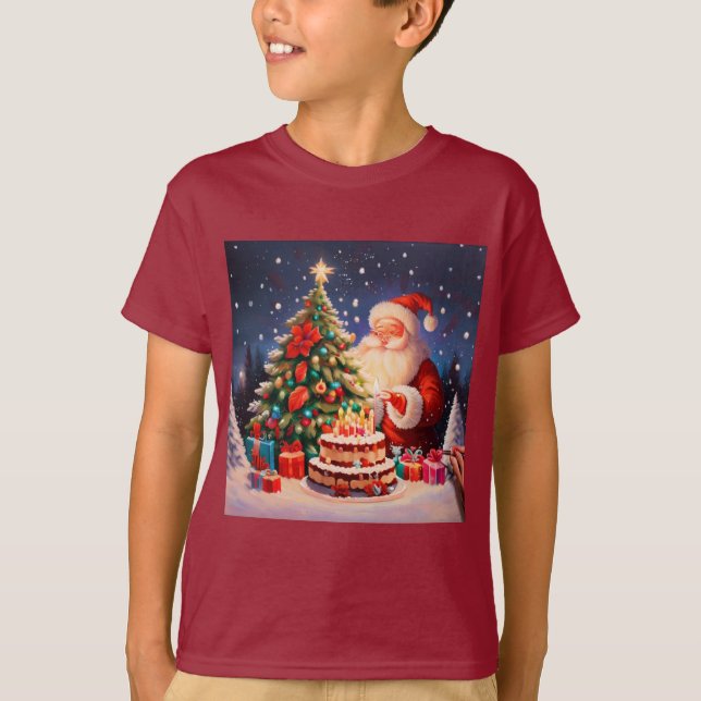 Camiseta Aniversário de Natal 10 (Frente)