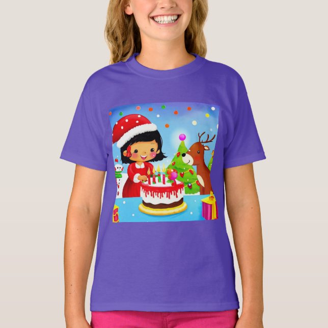 Camiseta Aniversário de Natal 7 (Frente)