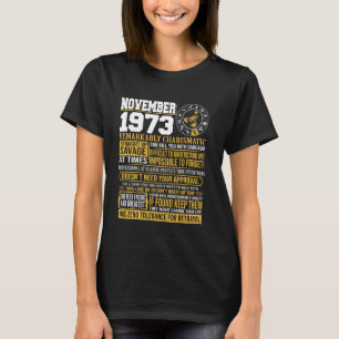 Camiseta Aniversário de novembro Nascido em novembro Esco