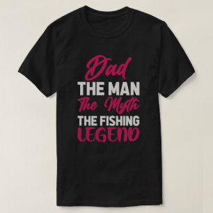 Camiseta Aniversário de pesca de pai ou Dia de os pais