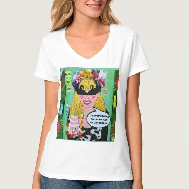 CAMISETA. aniversário de T-Shirt (Frente)