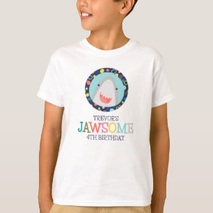 Camiseta Aniversário de Tubarão Fofinho 