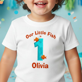 Camiseta Aniversário de Um Ano do Peixe Debaixo do Mar