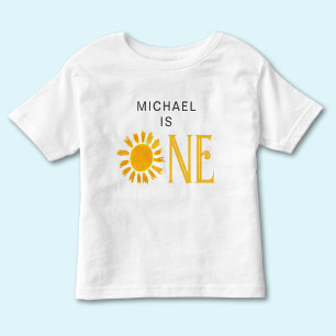 Camiseta Aniversário de Um Ano Personalizado Sunshine