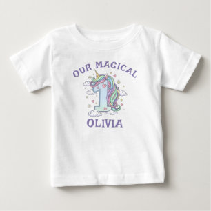Camiseta Aniversário de Um Pastel Magico Unicórnio