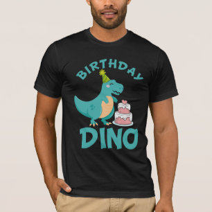 Camiseta Aniversário Dino - Surpresa do Bolo Dinossauro Bo