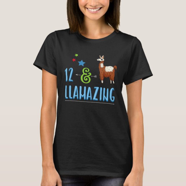 Camiseta Aniversário do 12 Llama (Frente)