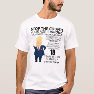 Camiseta Aniversário do 18.º ano feliz presente ano de pa