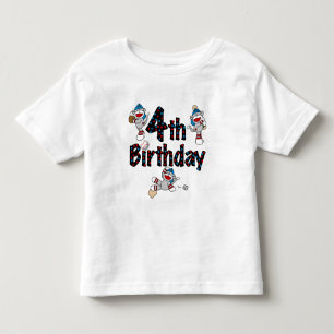 Camiseta Aniversário do 4º Monkey Sock Baseball