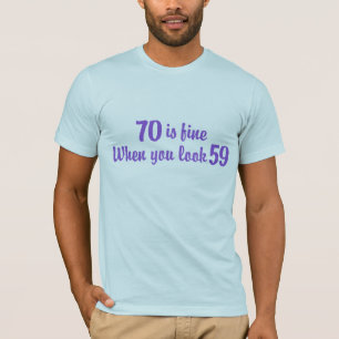 Camiseta aniversário do 70