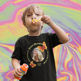 Camiseta Aniversário do 70 de Borboleta Hippie Retro