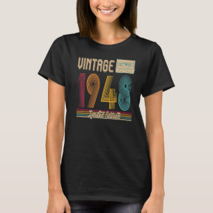 Camiseta Aniversário do 75º Aniversário do Casset Vintage L