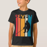 Camiseta Aniversário do 7 Birthday Gift Seven Vintage Hocke<br><div class="desc">7 Aniversário Presente Sete Vintage Hockey Aniversário de 7 Anos</div>