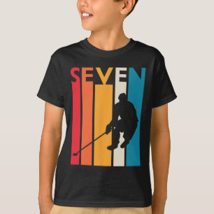 Camiseta Aniversário do 7 Birthday Gift Seven Vintage Hocke