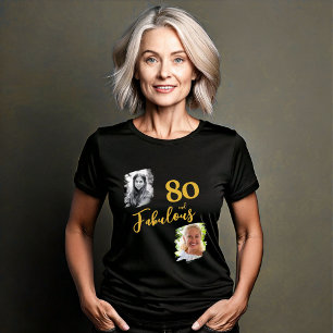 Camiseta Aniversário do 80 de Foto 80 e Fabuloso 2