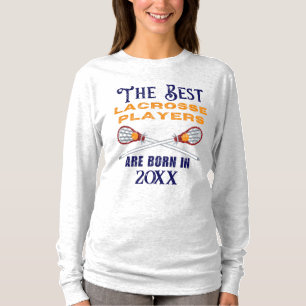 Camiseta Aniversário do Ano de Nascimento do Lacrosse Perso