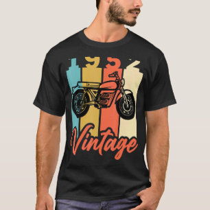 Camiseta Aniversário do Ano de Nascimento Vintage Retro Mot