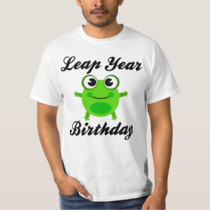 Camiseta Aniversário do ano de pulo, sapo bonito