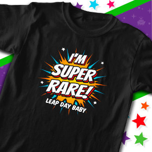 Camiseta Aniversário do Ano Leap Aniversário do Dia do Salt