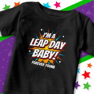 Camiseta Aniversário do Ano Leap Aniversário do Dia do Salt