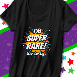 Camiseta Aniversário do Ano Leap Aniversário do Dia do Salt