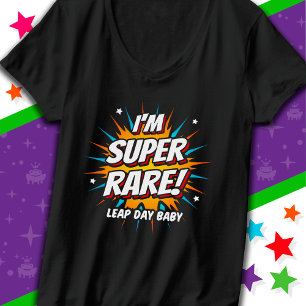 Camiseta Aniversário do Ano Leap Aniversário do Dia do Salt