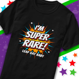 Camiseta Aniversário do Ano Leap Aniversário do Dia do Salt