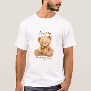 Camiseta Aniversário do Balão Beige do Urso de Teddy