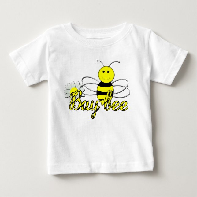 Camiseta Aniversário do bebê - Bumble a abelha uma (Frente)