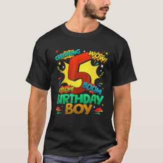 Camiseta Aniversário do Bicicleta de Aniversário Crianças 5