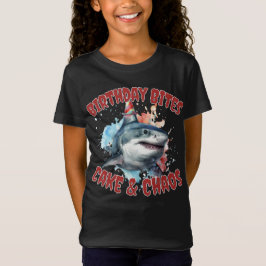 Camiseta Aniversário do Bites Party Shark: Brincadeira e Br