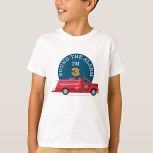 Camiseta Aniversário do Caminhão de Fogo Vintage em Qualq