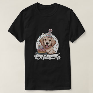 Camiseta Aniversário do Cão "VIP da Festa das Patinhas" Div