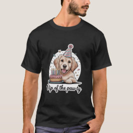 Camiseta Aniversário do Cão "VIP da Festa das Patinhas" Div