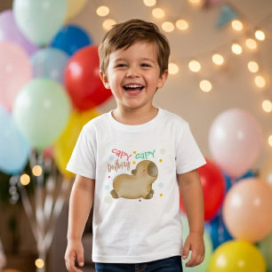 Camiseta Aniversário do capivara Capy